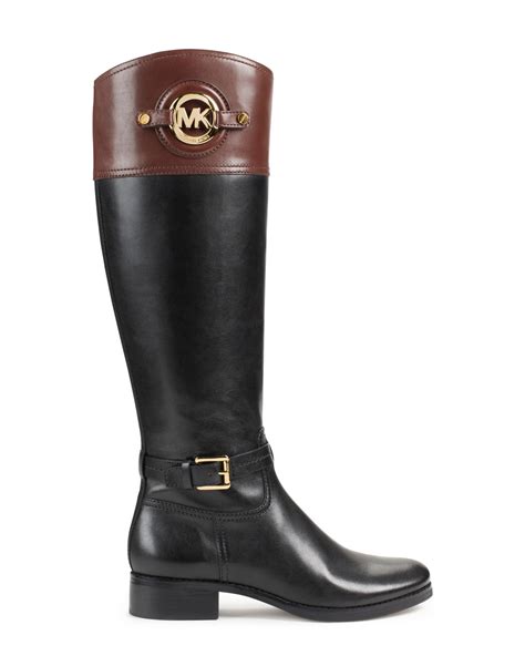 michael kors stockard boots review|micheal kors stockard two tone leather riding boot .